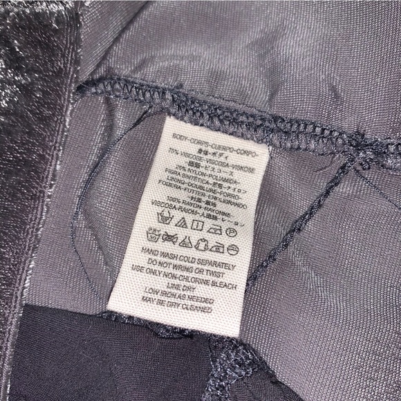 🆕 FREE PEOPLE Velvet Mini Dress Women’s Medium Gray Plunge V Neck Boho Jumper - Picture 8 of 10